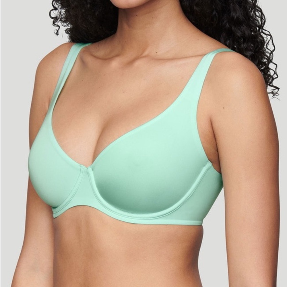 CUUP The Scoop Micro Bra in Aqua 34A NWT Revolve